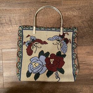 Floral Tapestry Handbag
